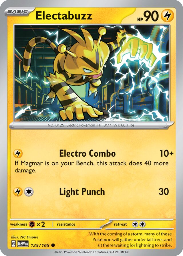 Electabuzz – SV125 – Normal – Pokémon 151