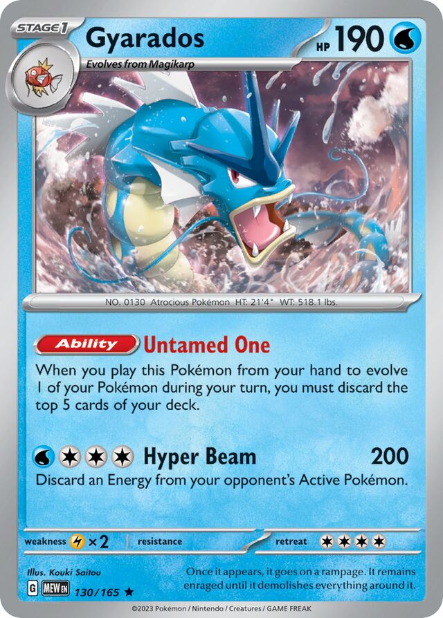 Gyarados – SV130 – Holo Rare – Pokémon 151