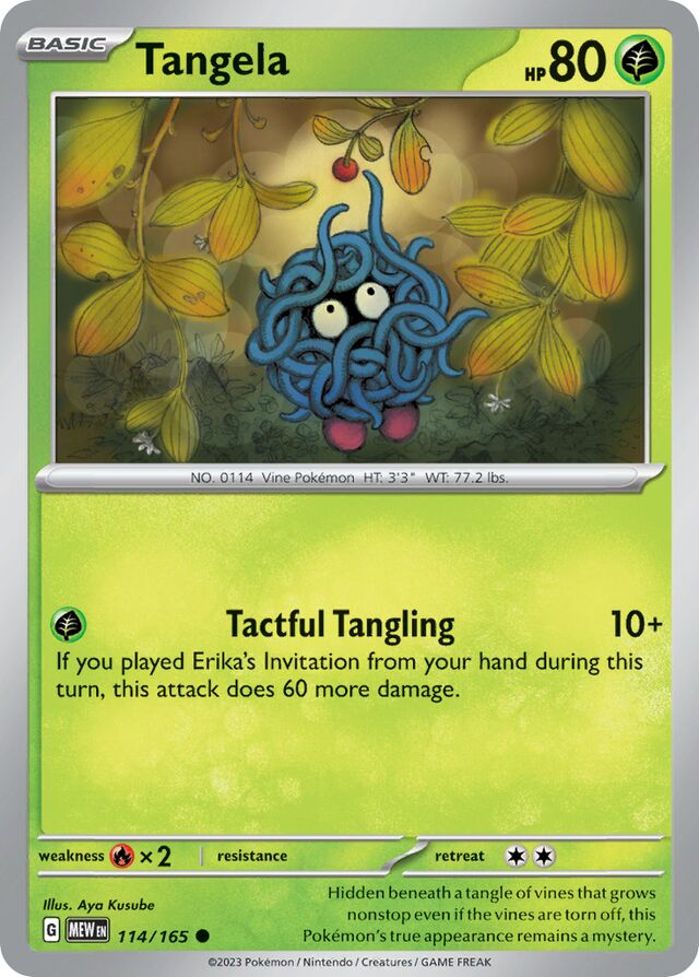 Tangela – SV114 – Reverse Holo – Pokémon 151