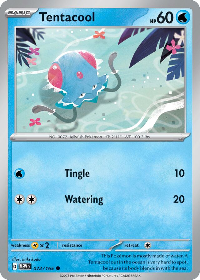 Tentacool - SV072 - Normal - Pokémon 151