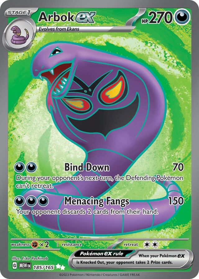 Arbok ex – SV185 – Full Art – Pokémon 151