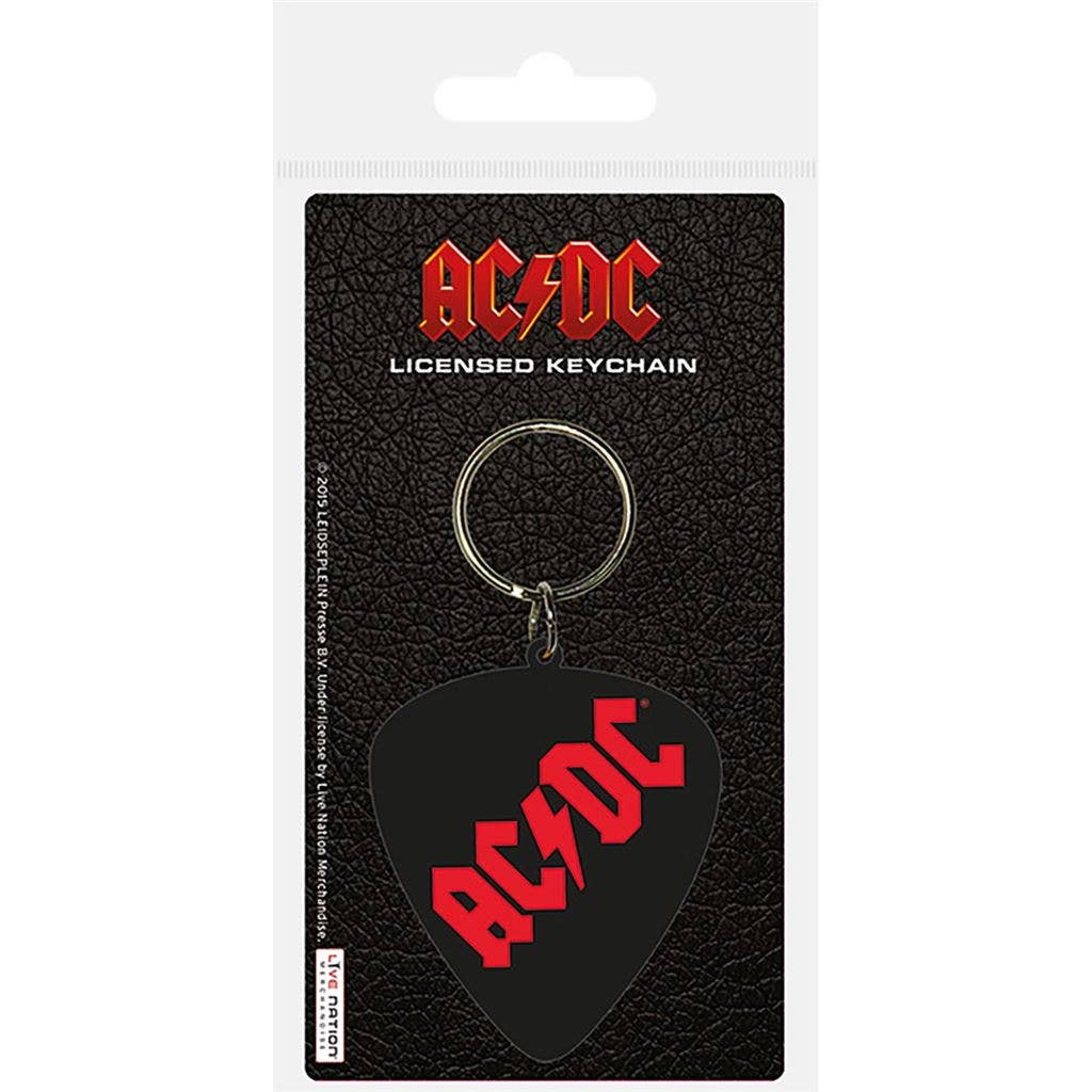 AC/DC Plectrum Rubber Keychain