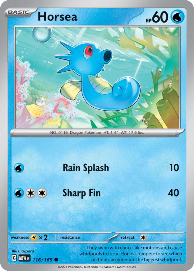 Horsea - SV116 - Normal - Pokémon 151
