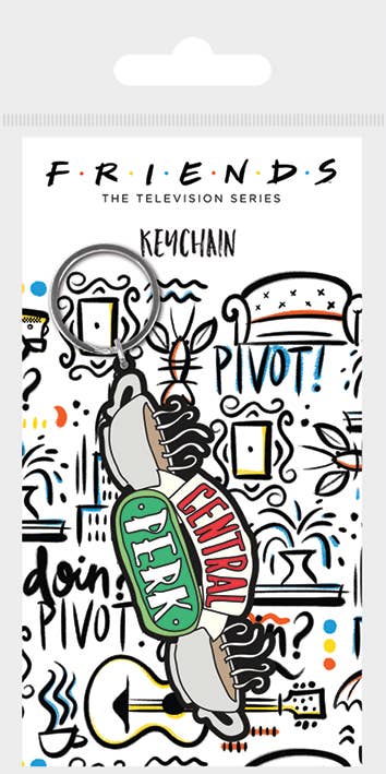 Friends (Central Perk Sketch) Rubber Keychain