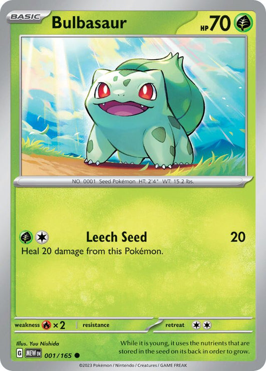 Bulbasaur - SV001 - Reverse Holo - Pokémon 151