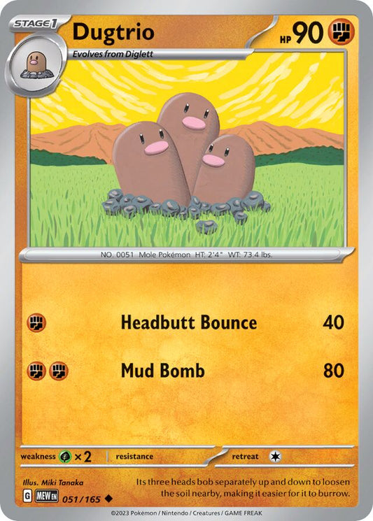Dugtrio - SV051 - Normal - Pokémon 151