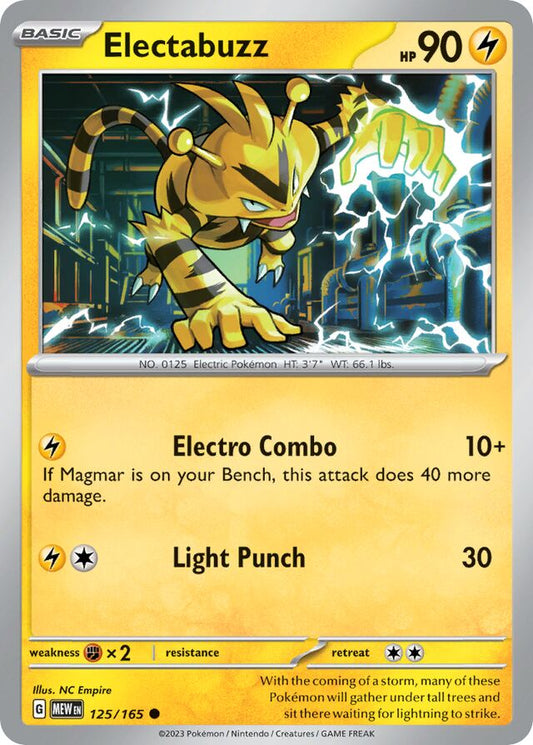 Electabuzz – SV125 – Normal – Pokémon 151