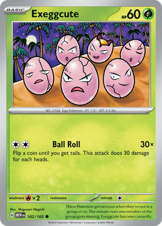Exeggcute – SV102 – Reverse Holo – Pokémon 151