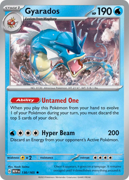 Gyarados – SV130 – Holo Rare – Pokémon 151