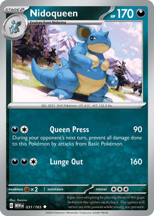 Nidoqueen - SV031 - Uncommon - Pokémon 151