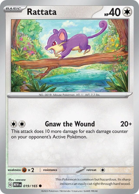 Rattata - SV019 - Common - Pokémon 151