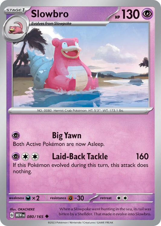 Slowbro – SV080 – Normal – Pokémon 151
