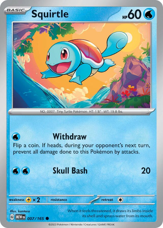 Squirtle - SV007 - Common - Pokémon 151