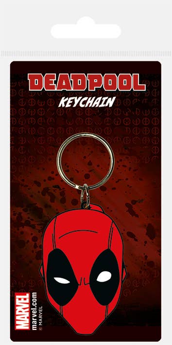 Marvel Comics Deadpool (Face) Rubber Keychain