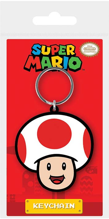 Super Mario (Toad) Rubber Keychain