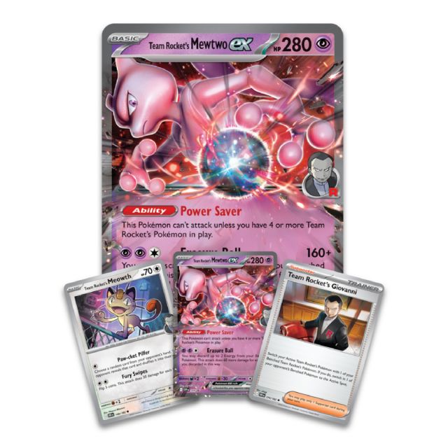 Pokémon TCG: Team Rocket’s Mewtwo EX Collection Box – Foil & Booster Pack Set