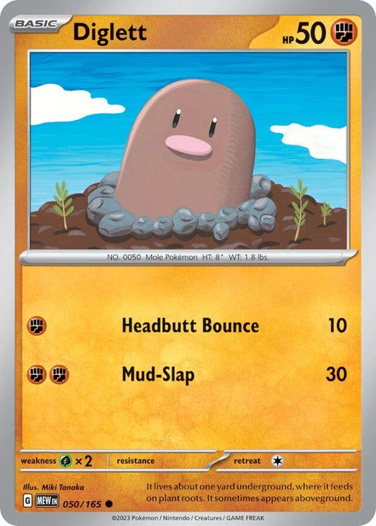 Diglett – SV050 – Common – Pokémon 151