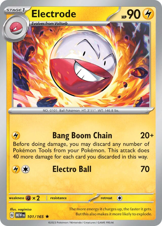 Electrode - SV101 – Holo Rare – Pokémon 151