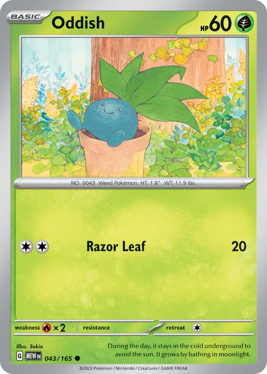 Oddish - SV043 - Common - Pokémon 151