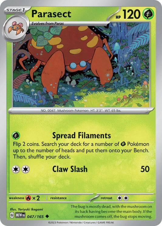 Parasect - SV047 - Uncommon - Pokémon 151