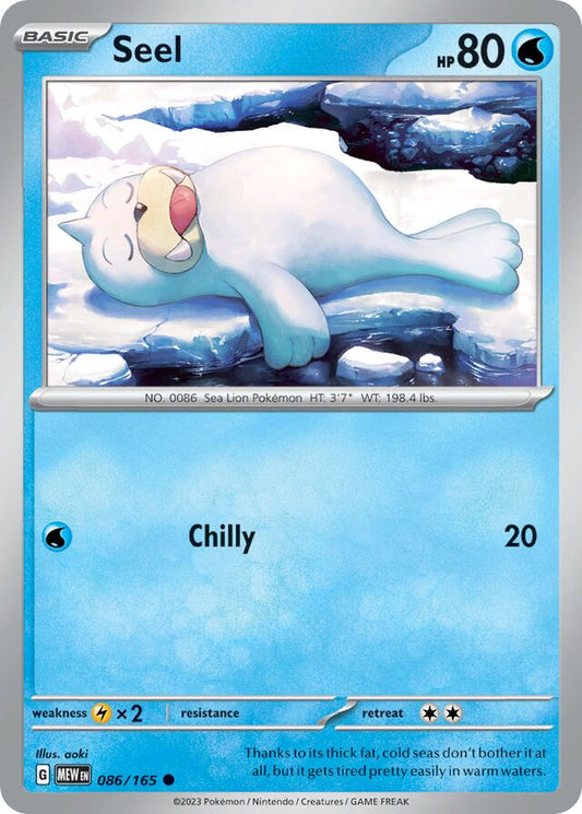 Seel - SV086 - Normal - Pokémon 151