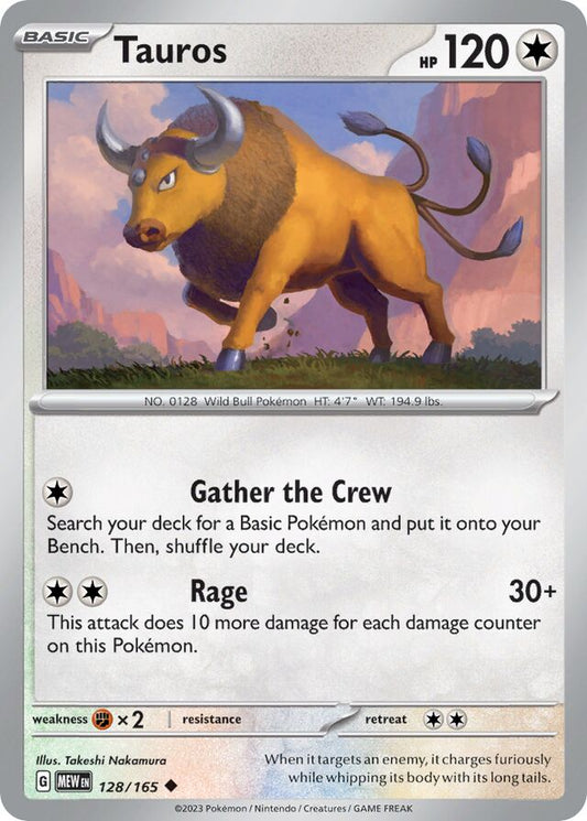 Tauros - SV128 - Normal - Pokémon 151